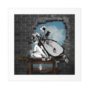 The Table Sketch | Peculiar Sketch Art Print