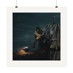 Wrecking Ball | Textured Watercolor Matte Art Print