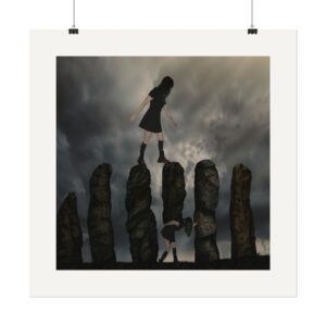Support Stone | Textured Watercolor Matte Art Print