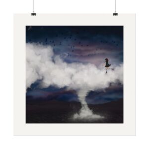 Walking on Clouds | Textured Watercolor Matte Art Print