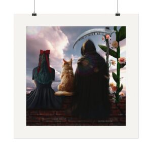 Reaper's Call | Textured Watercolor Matte Art Print