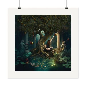 Forbidden Fruit | Textured Watercolor Matte Art Print