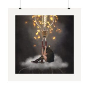 Illuminating the Dark | Textured Watercolor Matte Art Print
