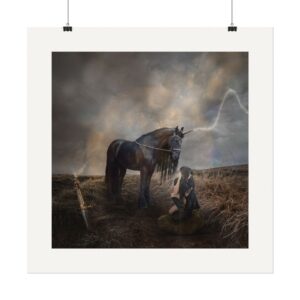 Jaded Fantasy | Textured Watercolor Matte Art Print